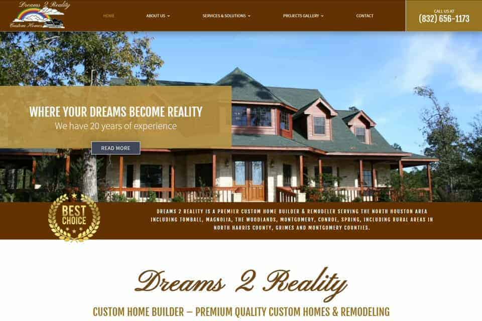 Dreams 2 Reality Custom Homes & Remodeling by JD Barber Shop